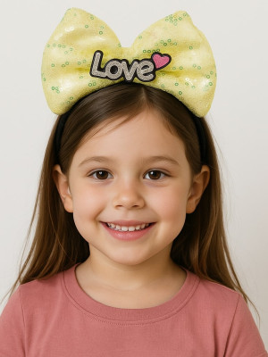 LED Işıklı Love Yazılı Sarı Fiyonk Taç – Kız Çocuk Parti Tacı LED Işıklı Love Yazılı Sarı Fiyonk Taç – Kız Çocuk Parti Tacı