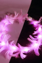 Led Işıklı Rengarenk Yanan 3 Fonksiyonlu Otrişli Parti Tacı Pembe Renk 12x12 cm