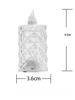 Led Mum Şeffaf Kristal LED Mum Pilli Alevsiz Çay Mumu Düğün Doğum Günü Ortam Işığı Mini Led Mum Şeffaf Kristal LED Mum Pilli Alevsiz Çay Mumu Düğün Doğum Günü Ortam Işığı Mini