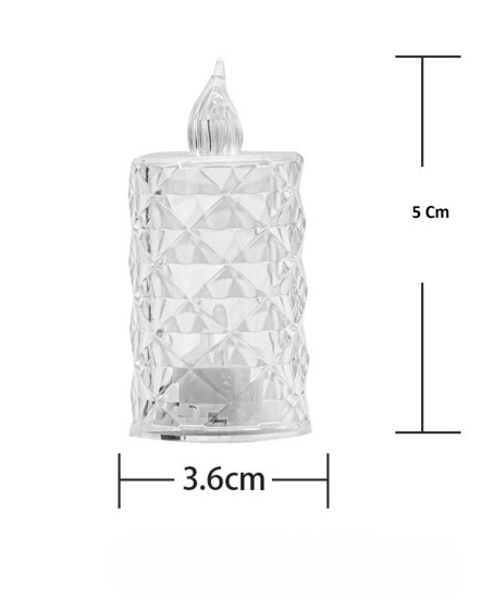 Led Mum Şeffaf Kristal LED Mum Pilli Alevsiz Çay Mumu Düğün Doğum Günü Ortam Işığı Mini Led Mum Şeffaf Kristal LED Mum Pilli Alevsiz Çay Mumu Düğün Doğum Günü Ortam Işığı Mini