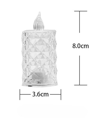 Led Mum Şeffaf Kristal LED Mum Pilli Alevsiz Çay Mumu Düğün Doğum Günü Ortam Işığı Led Mum Şeffaf Kristal LED Mum Pilli Alevsiz Çay Mumu Düğün Doğum Günü Ortam Işığı