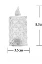 Led Mum Şeffaf Kristal LED Mum Pilli Alevsiz Çay Mumu Düğün Doğum Günü Ortam Işığı Led Mum Şeffaf Kristal LED Mum Pilli Alevsiz Çay Mumu Düğün Doğum Günü Ortam Işığı