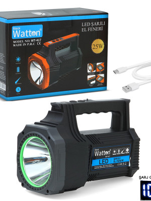 Led Şarjlı El Feneri 25W WT-417