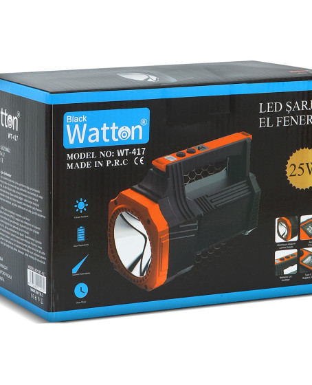 Led Şarjlı El Feneri 25W WT-417