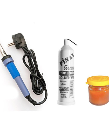 Lehim Havya 40w - Kalem Havya - Değiştirilebilir Uç TÜP - TEL SET Lehim Havya 40w - Kalem Havya - Değiştirilebilir Uç TÜP - TEL SET