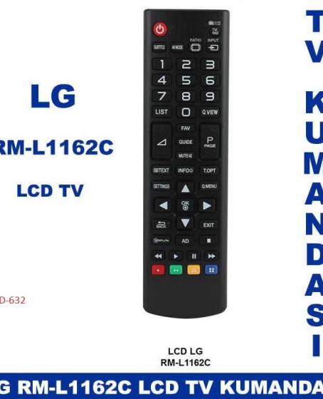 LG RM-L1162C Kumanda - LCD-632