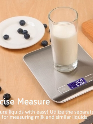 Lüx Dijital Mutfak Terazisi 5 Kg 1 Gr Hassas Paslanmaz Çelik + Pil