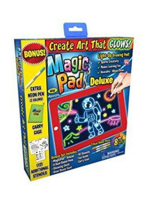 Magic Pad Çocuk Eğitici Sihirli Işıklı Kalemli Öğretici Pili Pad