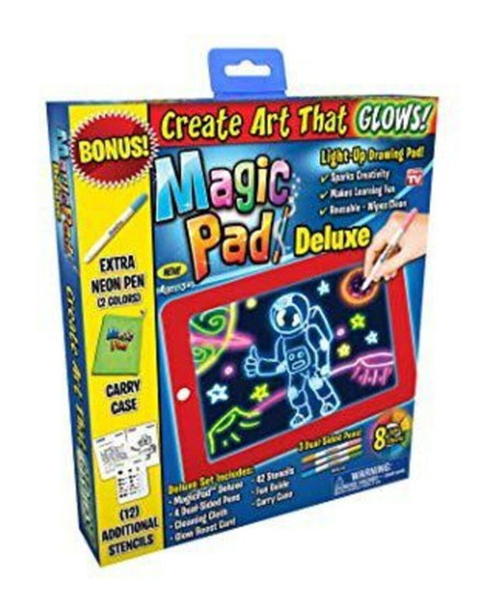 Magic Pad Çocuk Eğitici Sihirli Işıklı Kalemli Öğretici Pili Pad