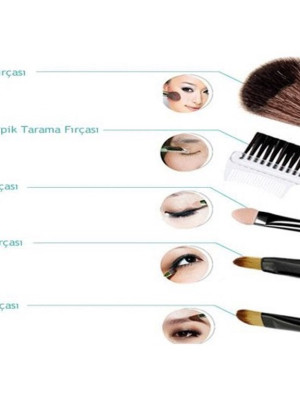 Makyaj Fırça Seti 5 Parça