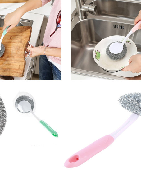 Mangal Temizleme Fırçası - Barbekü Fırçası - Lavabo Bulaşık Fırçası