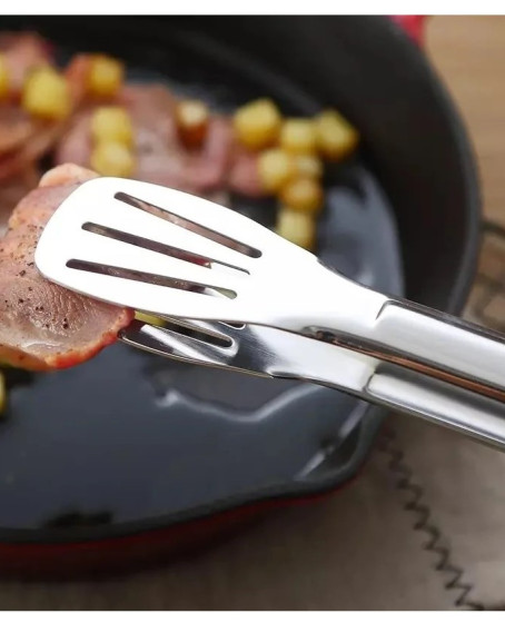 Maşa Paslanmaz Barbekü Maşası - 25 Cm Mutfak Ekmek Maşası Maşa Paslanmaz Barbekü Maşası - 25 Cm Mutfak Ekmek Maşası