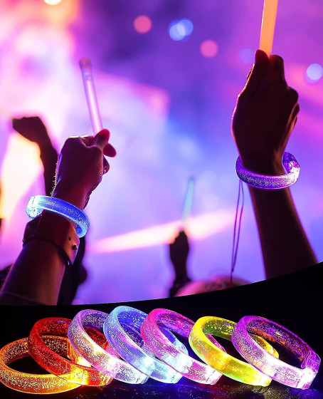Mavi Led Işıklı Baskı Yapılabilen Pilli Bileklik Bilezik 1,5 cm Genişlik Mavi Led Işıklı Baskı Yapılabilen Pilli Bileklik Bilezik 1,5 cm Genişlik