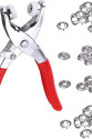 Metal Çıtçıtlı Düğme Pensesi ve Düğmesi (25 Set) Metal Çıtçıtlı Düğme Pensesi ve Düğmesi (25 Set)