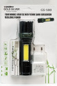 Metal El Feneri USB Şarjlı 4 Kademeli Zoomlu GS 500 Metal El Feneri USB Şarjlı 4 Kademeli Zoomlu GS 500