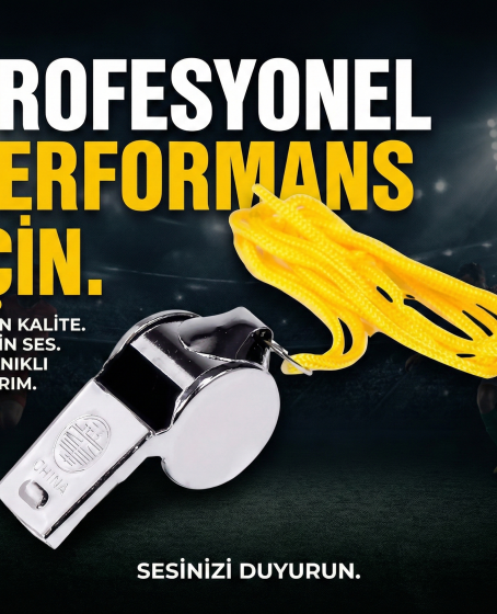 Metal Ipli Hakem ve Deprem Düdüğü (24'lü)