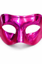 Metalize Parlak Parti Maskesi Pembe Renk 16x7 cm Metalize Parlak Parti Maskesi Pembe Renk 16x7 cm
