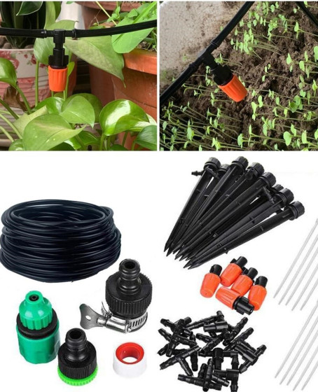 Mikro Damlama Sulama - Bahçe Sulama Hortum Seti 10 Metre Hortum Ve Parçaları Mikro Damlama Sulama - Bahçe Sulama Hortum Seti 10 Metre Hortum Ve Parçaları