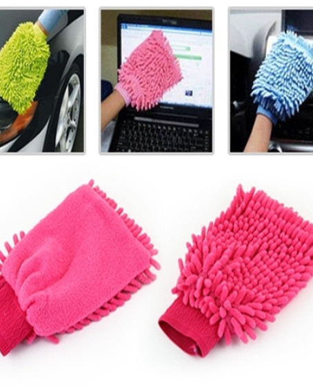 Mikrofiber Temizlik Eldiveni - Araç Yıkama Eldiveni Oto Yıkama Temizleme Cila Eldiveni