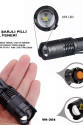 Mini Güçlü Şarjlı Pilli EL Feneri Wt-304 Mini Güçlü Şarjlı Pilli EL Feneri Wt-304