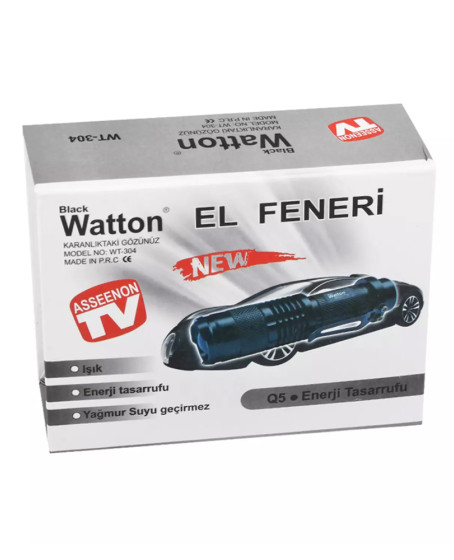 Mini Güçlü Şarjlı Pilli EL Feneri Wt-304 Mini Güçlü Şarjlı Pilli EL Feneri Wt-304