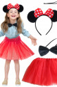 Minnie Mouse Kostüm Seti Etek Taç Kuyruk Papyon Gösteri Seti