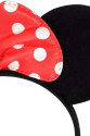 Kırmızı Fiyonklu Minnie Mouse Taç Fare Tacı Kafa Bandı