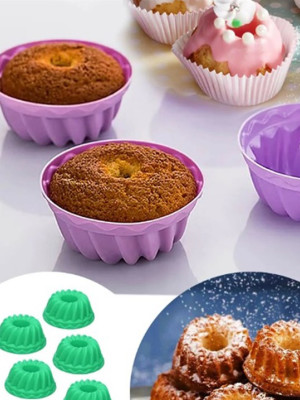 Muffin Kek Kalıbı Silikon 6 Adet