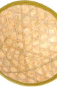 Naturel Renk Cambodia Kamboçyalı Vietnam Şapkası PVC Hasır