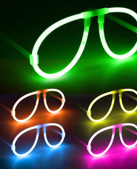 Neon Glow Fosfor Gözlük – Festival & Parti (12'li Set)