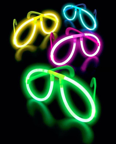 Neon Glow Fosfor Gözlük – Festival & Parti (12'li Set)