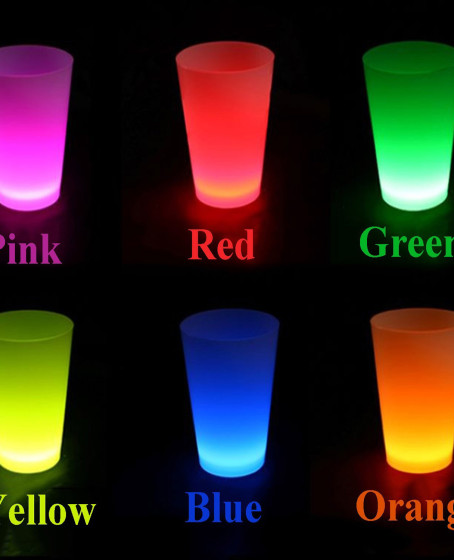 Neon Parti Glow Bardak 1.5 oz Karışık Renk 1 Adet Tekli