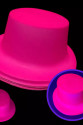 Neon Partisi Pembe Renk Plastik Fötr Şapka