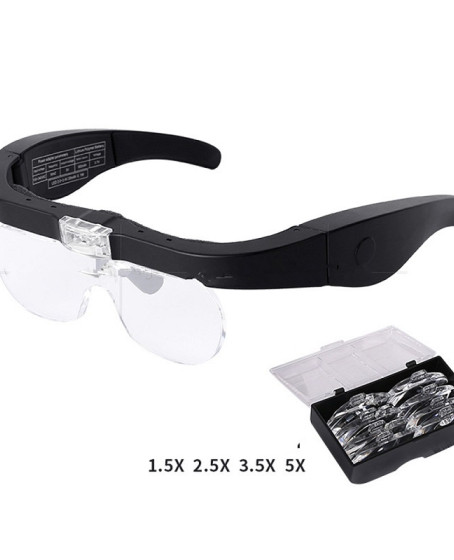 Şarjlı Gözlük Büyüteç 4 Farklı Lens -11537Dc Şarjlı Gözlük Büyüteç 4 Farklı Lens -11537Dc