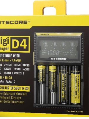 Nitecore D4 Digi Charger Li-ion / NI-CD / NI-MH / LifePO4 Dijital Pil Şarj Cihazı
