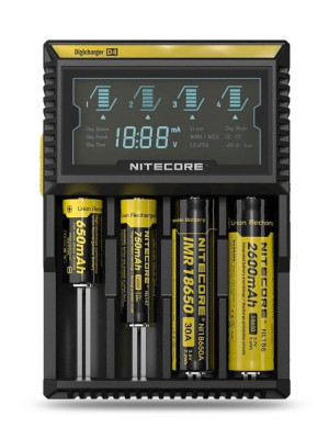 Nitecore D4 Digi Charger Li-ion / NI-CD / NI-MH / LifePO4 Dijital Pil Şarj Cihazı Nitecore D4 Digi Charger Li-ion / NI-CD / NI-MH / LifePO4 Dijital Pil Şarj Cihazı