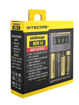 Nitecore New İ4 İntelli Charger Li-ion / NI-CD / NI-MH Pil Şarj Cihazı Nitecore New İ4 İntelli Charger Li-ion / NI-CD / NI-MH Pil Şarj Cihazı