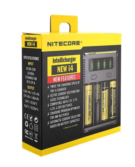 Nitecore New İ4 İntelli Charger Li-ion / NI-CD / NI-MH Pil Şarj Cihazı