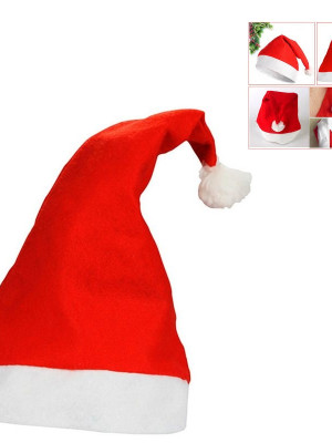 Noel Baba Şapkası 3 Adet Set