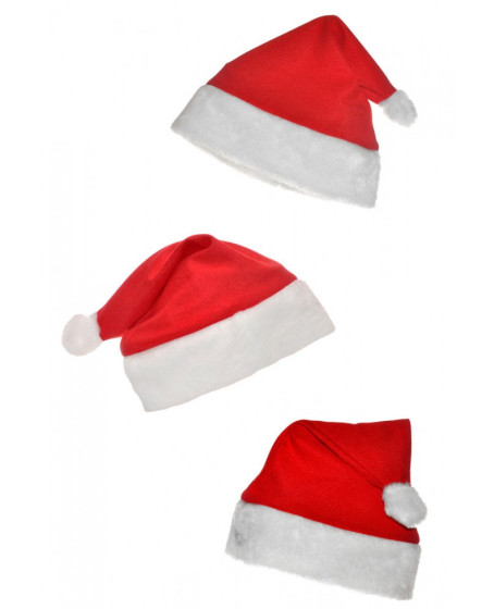 Noel Baba Şapkası 3 Adet Set Noel Baba Şapkası 3 Adet Set