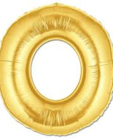 O Harf Folyo Balon Altın Renk 40 inç O Harf Folyo Balon Altın Renk 40 inç