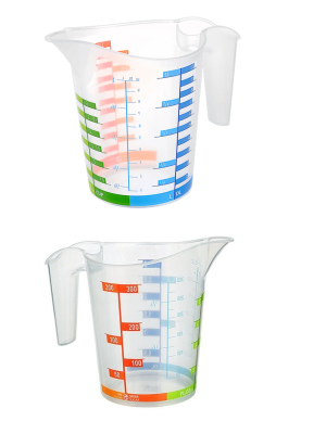 Ölçü Kabı Dereceli Renkli 1000 ML + 300 ML Set