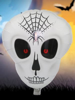 Örümcek Ağ Desenli İskelet Folyo Balon Örümcek Ağ Desenli İskelet Folyo Balon