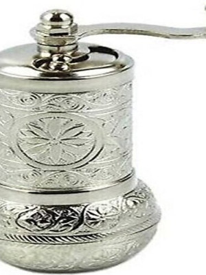 Osmanlı Motifli Kahve ve Baharat Değirmeni Gümüş