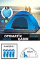 Otomatik Havada Açılan Su Geçirmez Çadır 4 Kişilik Otomatik Havada Açılan Su Geçirmez Çadır 4 Kişilik