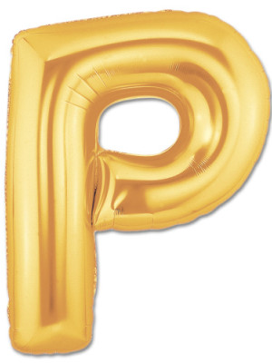 P Harf Folyo Balon Altın Renk  40 inç
