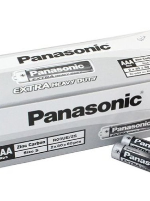 Panasonic Manganez İnce Kalem AAA Pil 60'Lı Paket Panasonic Manganez İnce Kalem AAA Pil 60'Lı Paket