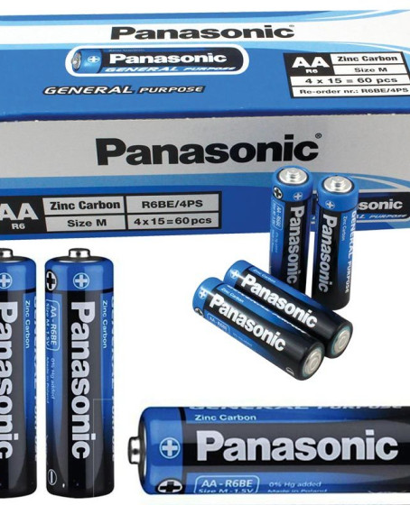 Panasonic Manganez Kalem AA Pil 60 Adet