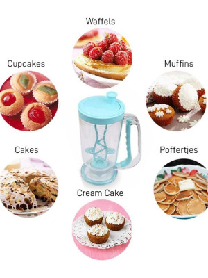 Pancake Machine Mikser Krep Makinesi Hamur Dağıtıcı Mekanizmalı