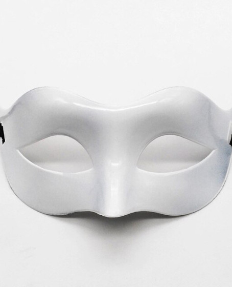 Beyaz Renk Masquerade Kostüm Partisi Venedik Balo Maskesi Beyaz Renk Masquerade Kostüm Partisi Venedik Balo Maskesi